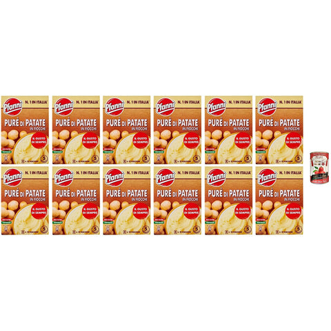 Pfanni Kartoffelflockenpüree, Fertig in 5 Minuten, 300 g 12x Original italienisch inkl. Italian Gourmet Pelati 400g