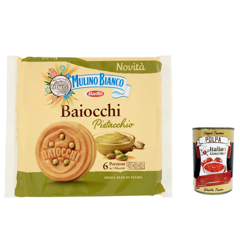 Mulino Bianco Baiocchi Pistazienkekse, Pistaziengebäck 12x6 Portionen Original italienisch