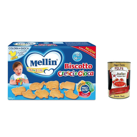 Mellin Biscotto cresci e gioca 360g 3x Original italienisch inkl. Italian Gourmet Polpa 400g