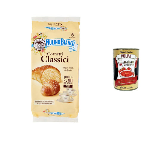 Mulino Bianco Kuchen Cornetti Classici Croissant Snack ohne Konservierungszusätze Briosche kekse 3x240g Original italienisch