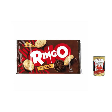 Pavesi Ringo Kakao Cacao Kekse Biscuits Cookies Familienpaket 3x 330g inkl. Italian Gourmet polpa 400g Original italienisch
