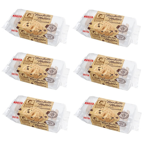 Matilde Vicenzi Ciambelle con Gocce di Cioccolato Donuts mit Schokoladenstückchen 200g Packung 6x Original italienisch