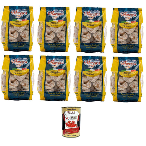 Maresca Naspro Maresca - Naspro di Castellammare a Limone Zitrone 8x200gr inkl. Italian Gourmet Polpa di Pomodoro 400g Original italienisch