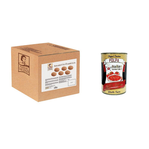 Matilde Vicenzi Amaretti Box 2kg inkl. Italian Gourmet polpa 400g Original italienisch