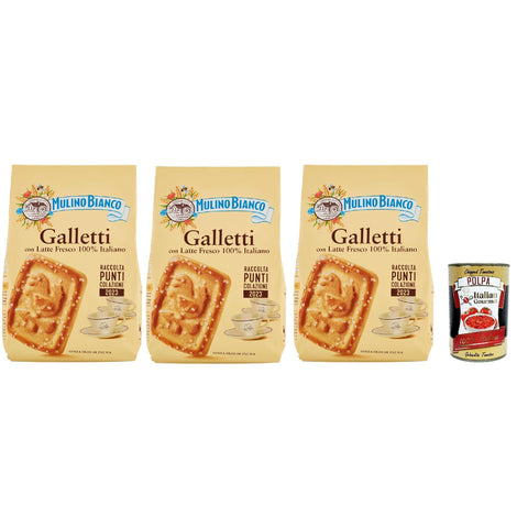 Mulino Bianco Biscotti Galletti Italien kekse biscuits cookies kuchen, Frühstückskekse 3x350g Original italienisch