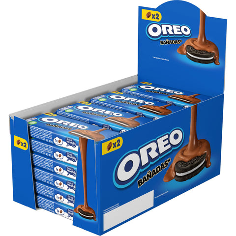 Oreo Bañadas cioccolato al latte Kekse mit Milchschokoladenüberzug 24 x 41 g Original italienisch