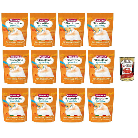Plasmon Biscottino Granulato, dal 6° mese, 100% grano italiano 12x350g Original italienisch Kekse