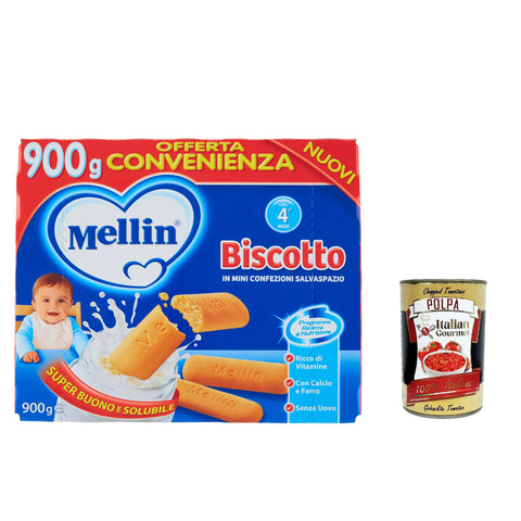 Mellin Biscotto Classico 6x 900g inkl. Italian Gourmet polpa 400g Original italienisch