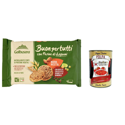 Galbusera Buonpertutti, Kekse mit Hülsenfruchtmehl 6x260g Original italienisch