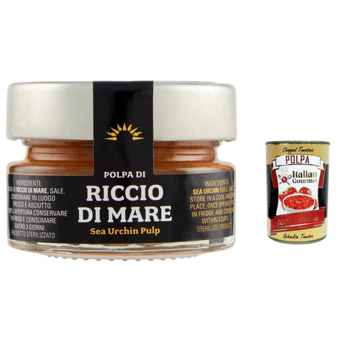 Smeralda Polpa Di riccio SEEEIGEL - ZELLSTOFF 3x 55gr inkl. Italian Gourmet polpa 400g Original italienisch