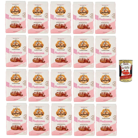 Caputo Pasticceria "00" weicher Weizenmehl, Ideal Mehl für die Herstellung von Gebäck, Torten, Schwammkuchen und Backkuchen, polpa 400g 20x 1 kg Original italienisch