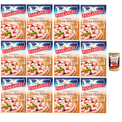 Paneangeli Lievito Istantaneo Pizza Veloce, Schnelle sofortige Hefe 12x26g Original italienisch Zutat