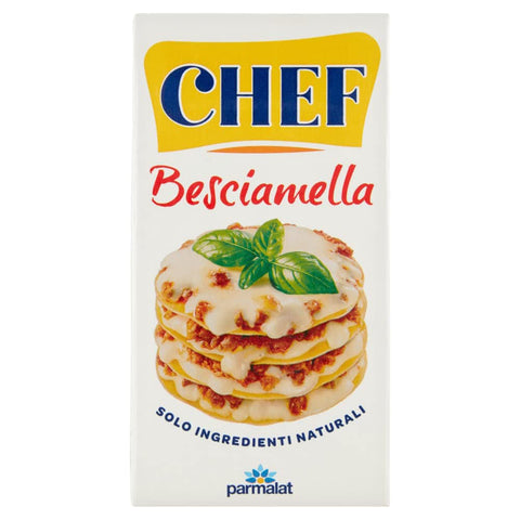 Parmalat Chef Besciamella Klassisches Bechamel Sauce zum Kochen natürliche Zutaten bereit zum Kochen 500ml Original italienisch