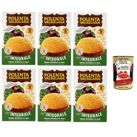 Polenta valsugana L'integrale Vollkorn Maismehl 6x330g Original italienisch Zutat