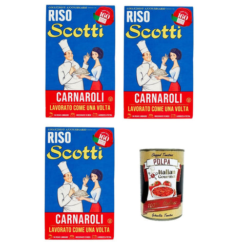 Scotti Riso RIso Carnaroli Kollektion zum 160 jährigen Jubiläum 3x850g Original italienisch Zutat
