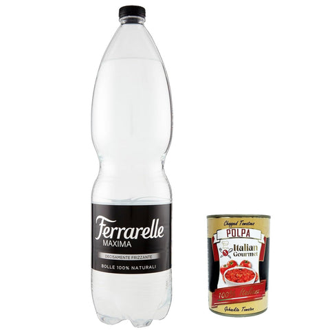 Ferrarelle Maxima Sparkling Water, 1, 5 Liter PET Sprudel Wasser flaschen 6x Original italienisch Getränk