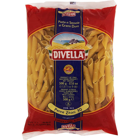 Divella Pasta 100% N° 30 Penne Zitoni 20x500g Original italienisch