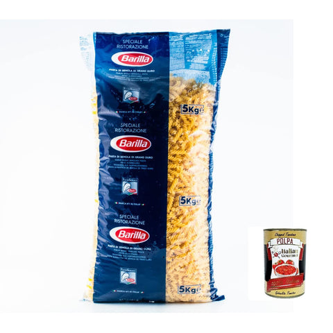 Barilla Fusilli Ristorante Nr. 98 Nudeln pack 3x 5kg inkl. Italian Gourmet polpa Original italienisch