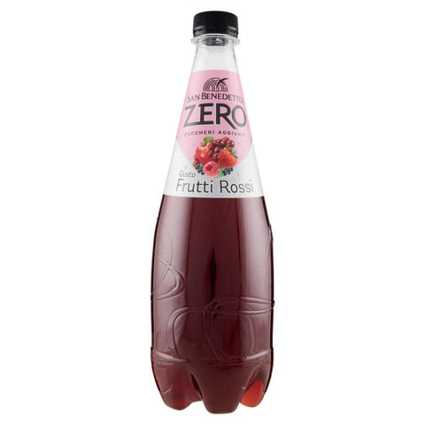 San Benedetto Frutti rossi Rote Früchte zero PET Flasche ohne zucker 75cl softdrink ohne Zucker 12x Original italienisch