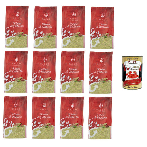 Bacco farina di pistacchio Pistazienmehl 12x100g Original italienisch Zutat