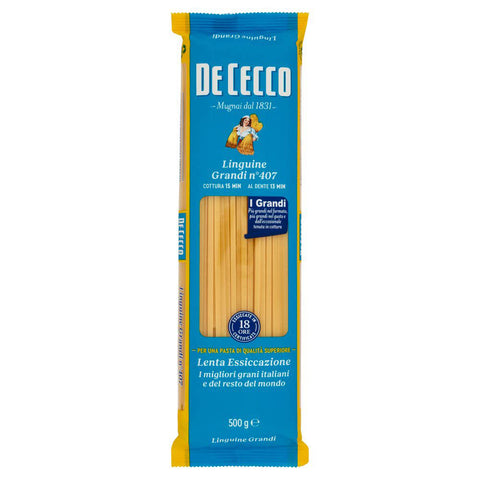PASTA De Cecco 100% Linguine grandi n. 407 Nudeln 24x500g Original italienisch Pasta