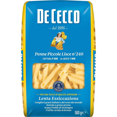 Italian Gourmet Pasta De Cecco 100% Penne Piccole Lisce N° 240 Nudeln 24x 500g inkl. Italian Gourmet Polpa 400g Original italienisch