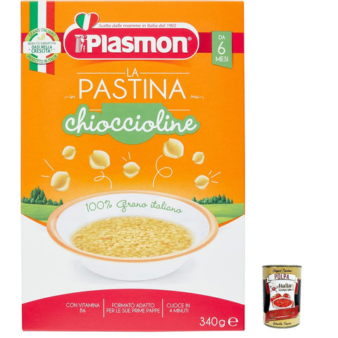 Plasmon Chioccioline Pastina Infanzia Svezzamento Dai 6 Mesi 340 Grammi 3x Original italienisch inkl. Italian Gourmet Polpa 400g