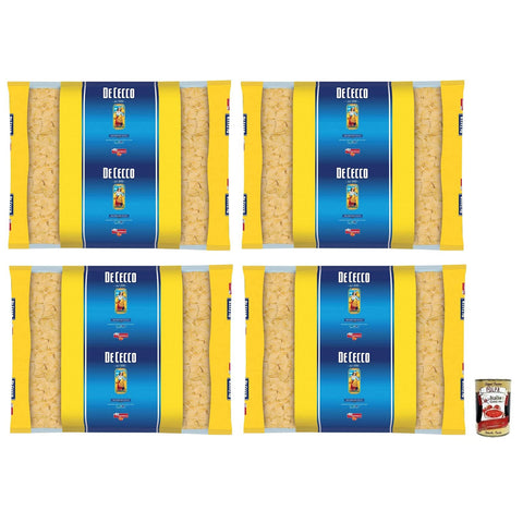 De Cecco Farfalle Pasta di Semola di Grano Duro Nudeln aus Hartweizengrieß Packung 4x 3Kg inkl. Italian Gourmet Polpa di Pomodoro 400g Dose Original italienisch