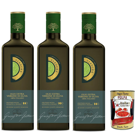 Olitalia Olio Extravergine di Oliva, I Dedicati Verdure, Natives Olivenöl extra für Gemüse 3x500ml Original italienisch Feinkost