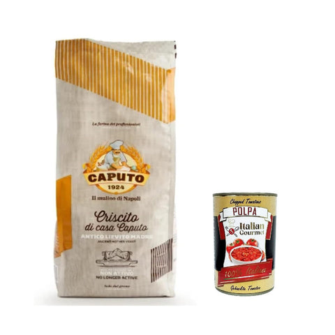 Caputo Criscito Lievito Madre Essiccato Getrocknete Mutterhefe Inaktive Natürliche Hefe 6x 1Kg inkl. Italian Gourmet polpa 400g Original italienisch