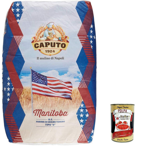 Caputo Farina Molino Caputo Manitoba oro Pizza Napoli Pizzamehl Pizza Mehl 25kg inkl. Italian Gourmet polpa 400g Original italienisch