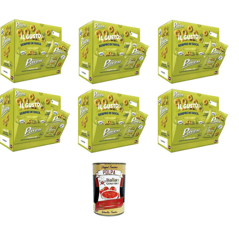 Pavesi Gran Tarallini Snack mit Olivenöl und Extra Virgin Showbox mit 32 Einzelportionen à 6x32g Original italienisch Feinkost