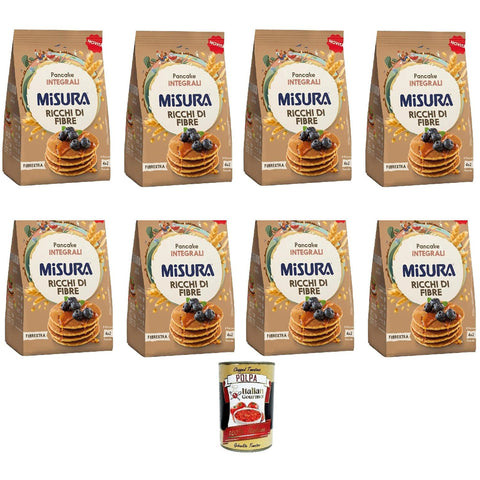 Misura Fibrextra Pancake Integrali 200g, Vollkornpfannkuchen 8x 200g inkl. Italian Gourmet polpa 400gr Original italienisch