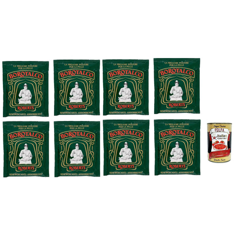 Borotalco ROBERTS Körperpuder Talkumpuder body powder talkum Nachfuell 8x 100g inkl. Italian Gourmet polpa 400g Original italienisch