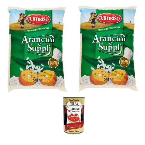 Curtiriso Per la Ristorazione Riso per Arancini e Suppli' Für Catering Reis für Arancini und Zubehör 2x5kg Original italienisch