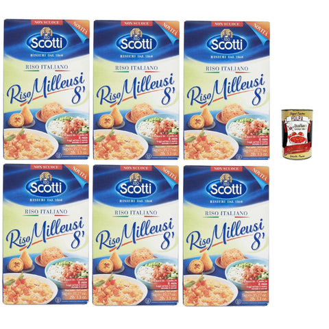 Riso Scotti Riso Milleusi 8' Schneller Kochreis für alle Zubereitungen, bereit in 8 6x1kg Original italienisch