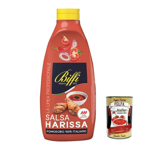 Biffi linea professionale, Salsa Harissa, 100 % italienische Tomate squeeze 800g Original italienisch inkl. Italian Gourmet Polpa 400g