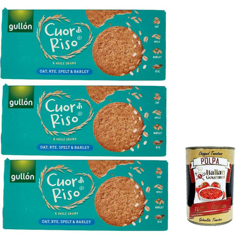 Gullon Gullón Cuor di Riso e Cereali Integrali Avena, Segale & farro 3x250g Original italienisch Kekse