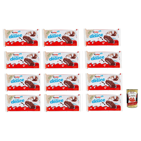 Ferrero Kinder Delice CACAO Milchschnitte 120er Pack ( ) Kuchen Snack Pausensnack 120 x 39 g inkl. Italian Gourmet polpa 400g Original italienisch