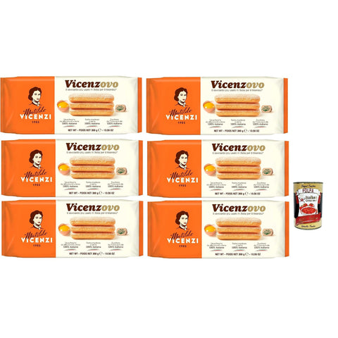 Matilde Vicenzi Savoiardi Vicenzovo, Traditionelle 6x300g Original italienisch Kekse