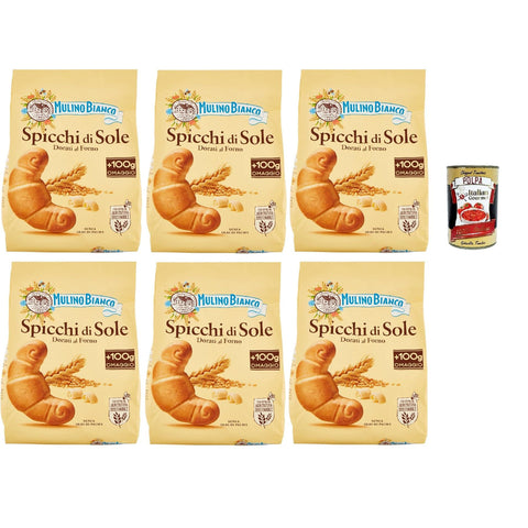 Mulino Bianco Spicchi di Sole Biscotti Dorati al Forno, Goldene gebackene Kekse, biscuits cookies 6x900g Original italienisch