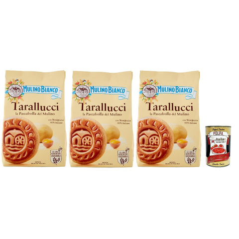 Mulino Bianco Tarallucci Biscotti con Uova Fresche 100% italiane, Kekse mit 100 % frischen italienischen Eiern 3x350g Original italienisch