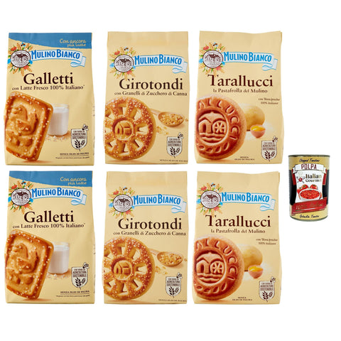 Mulino Bianco Testpaket, Galletti 6x350g Original italienisch Kekse