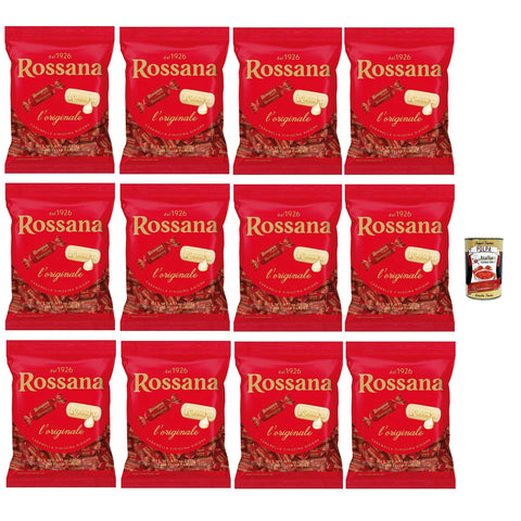 Perugina Rossana Caramelle con ripieno cremoso e unico, Süßigkeiten mit cremige und einzigartige Füllung italien lollies Bonbons Beutel 12x 194g Original italienisch inkl. Italian Gourmet Polpa 400g