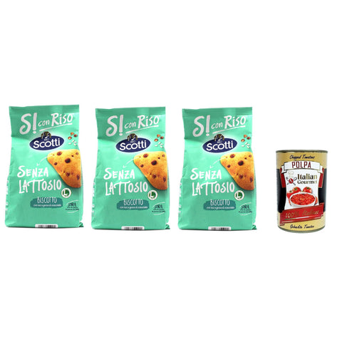 Si con Riso Biscotto con riso e gocce di cioccolato Kekse mit Reis und Schokoladenchips, Laktose freie und palmenfreie 1 Stk Original italienisch