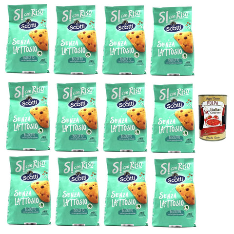 Si con Riso Biscotto con riso e gocce di cioccolato Kekse mit Reis und Schokoladenchips, Laktose freie und palmenfreie 1 Stk Original italienisch