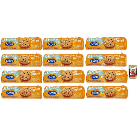 Si con Riso Biscotto Multicereale con gocce cioccolato Kekse Multi Cereal mit Schokoladenchips, Laktose freie und 1 Stk Original italienisch