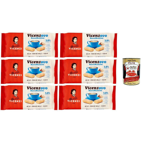 Matilde Vicenzi Vicenzovo I Savoiardi BuonMattino 6x300gr Original italienisch inkl. Italian Gourmet Polpa 400g