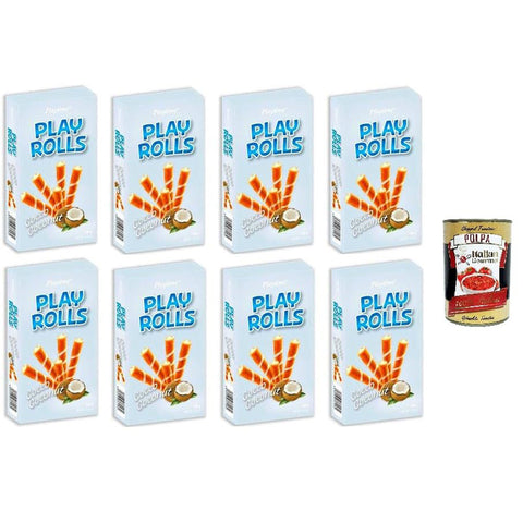 Playtime PlayRolls Playtime - PlayRolls Kokosgeschmack 8x150gr inkl. Italian Gourmet polpa 400g Original italienisch