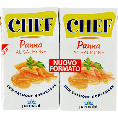 Parmalat Panna Chef al Salmone Sahne Kochcreme creme mit Lachs 3x 2x125ml Original italienisch